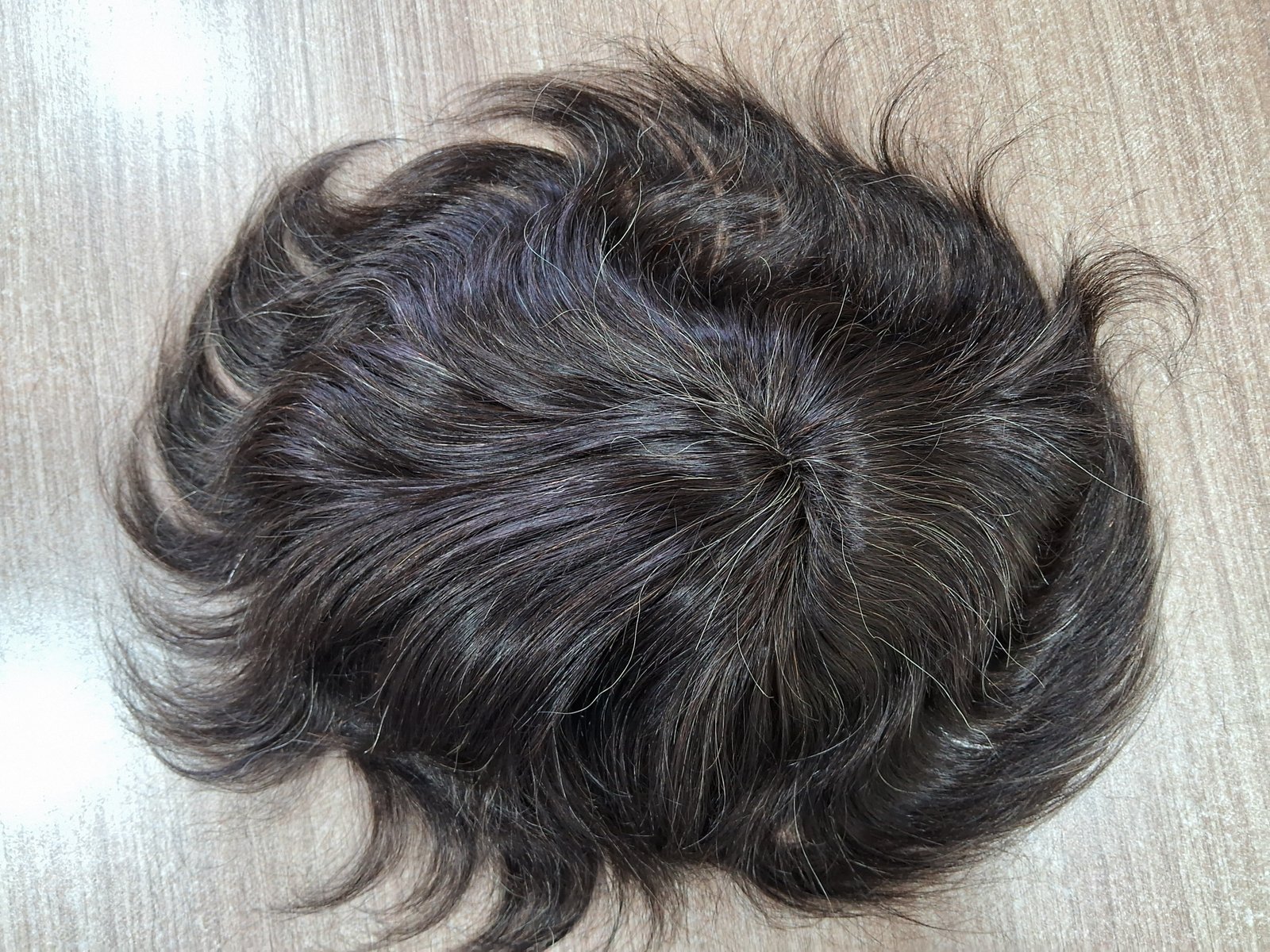 Customised  Hair Patch – Made With White Colour Hair